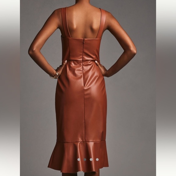 Anthropologie Hutch Square-Neck Faux Leather - Picture 3 of 8